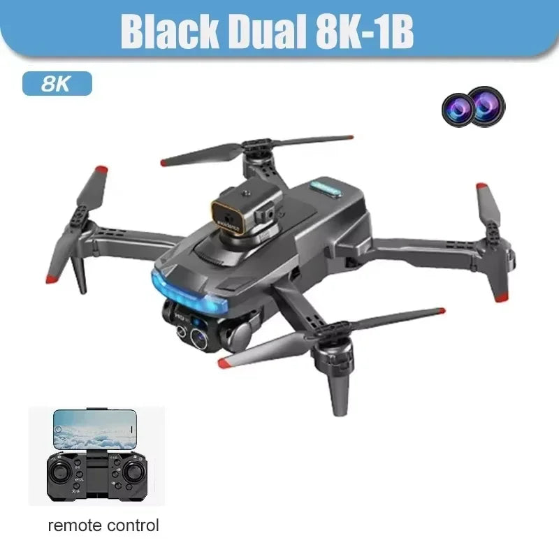 New P15 Drone GPS 8K HD Camera Professional Optical Flow Localization Obstacle Avoidance Foldable Dron Toys For Kids Adults Gift