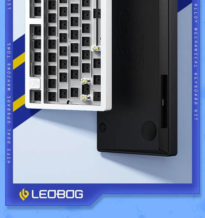 LEOBOG Hi75C Pro Hi75 Sugar65 Custom Mechanical Keyboard Aluminum Kits Hot Swap Wired Gaming Keyboard RGB Gamer Gasket Keyboard