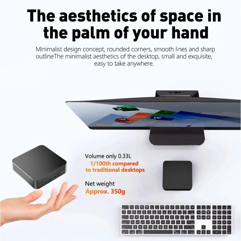 MINI PC Windows 11 Pro Intel Core i9 8950HK DDR4 16GB M.2 SSD 1TB 2TB Computer Gaming Wifi 6 BT5.2 Office UHD Desktop PC Gamer