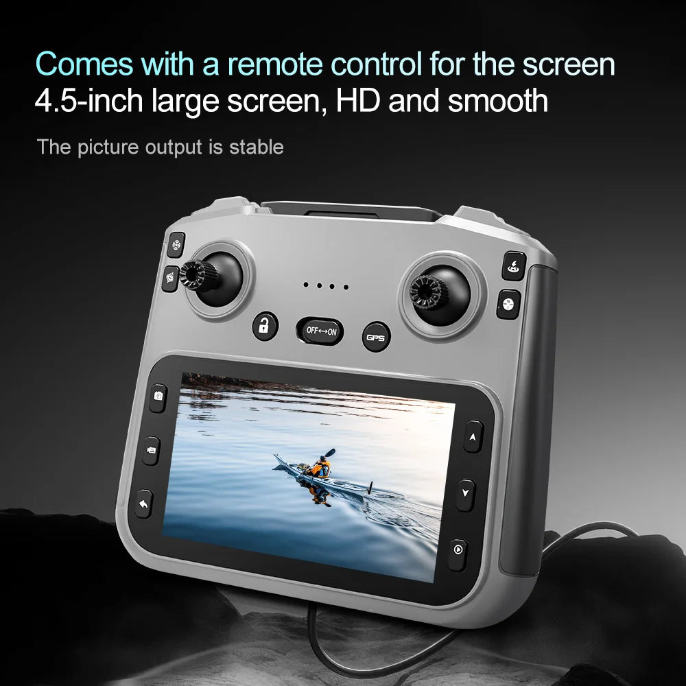 2025 New V168 Max Drone 8K Professional 5G GPS HD Dual Camera Photography 5KM Brushless Foldable Large Screen RC Quadcopter Toys