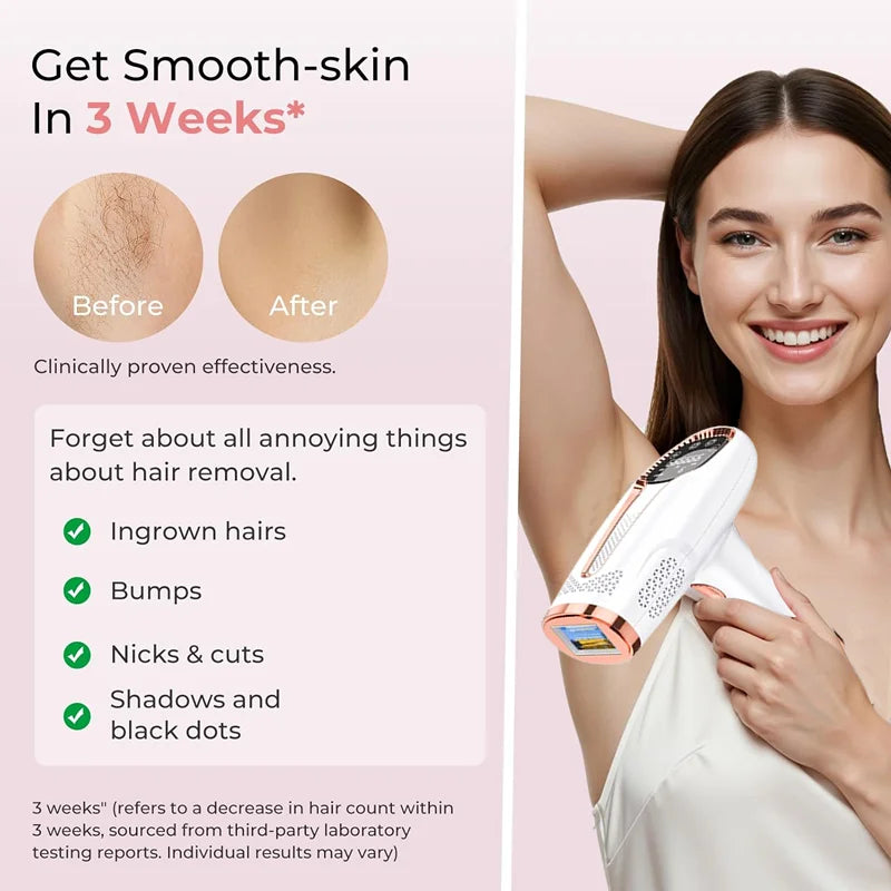 999999 Flashes 3-in-1 IPL Laser Epilator for Women Home Use Devices Electric Hair Removal Painless Machine Bikini Dropshipping