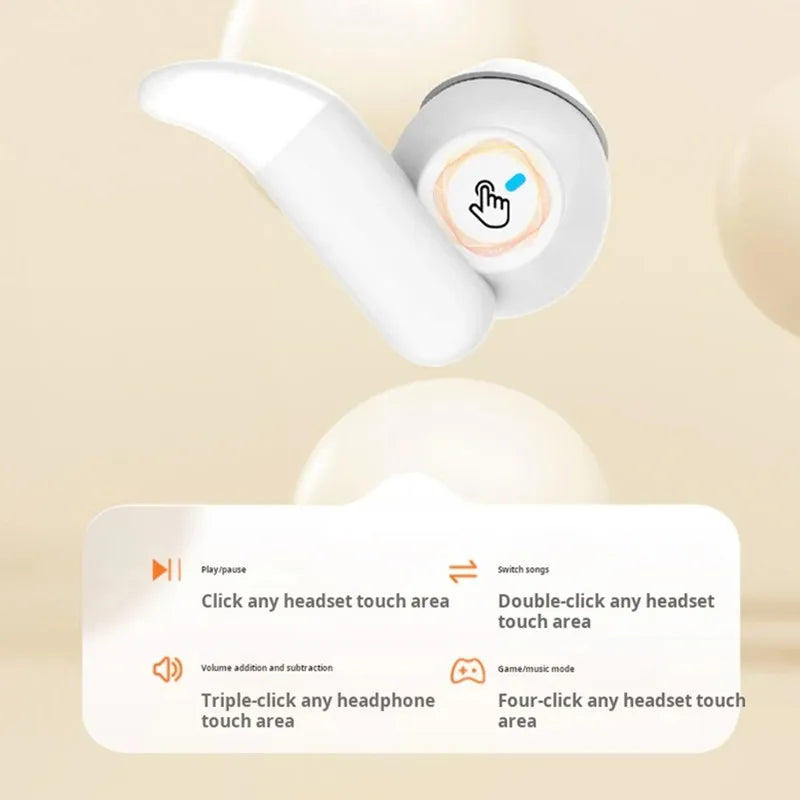 Original XIAOMI Wireless Bluetooth Headphone In-ear Earplugs Sleep Sliding Cover Headset Sports/Gaming Earphones With Mic