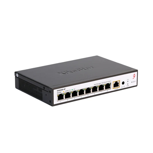 XikeStor 8-Port 10G RJ45 L3 Managed  with Fan Support 1G/2.5G/10G DHCP/VLAN/Port Aggregation/Routing Function
