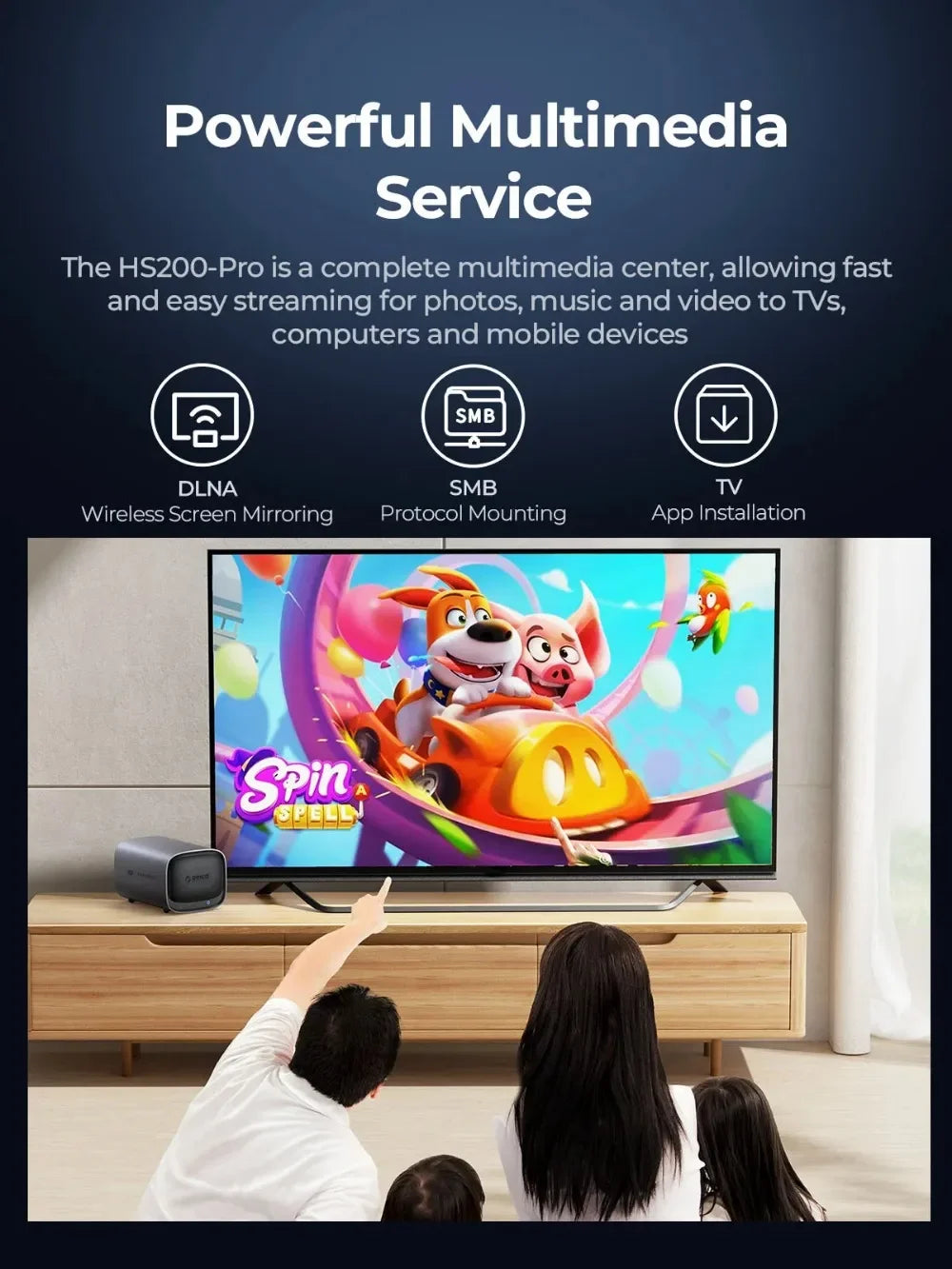 ORICO 2/5 Bay NAS MetaBox Home Storage 3.5" Type-C Network Attached Storage Support Remote Access Share Data Private Cloud