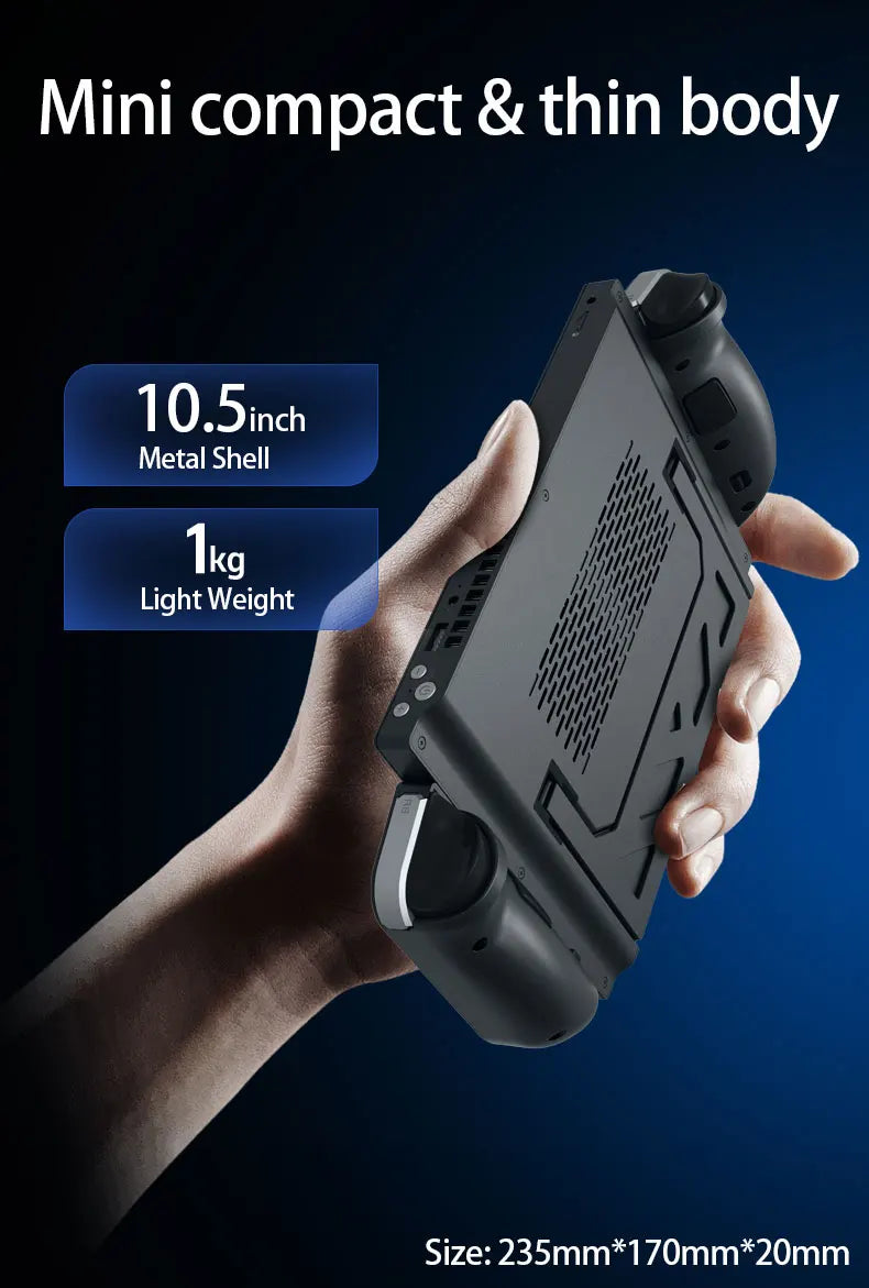 CRELANDER Laptop Intel N95 CPU 4 Cores 4 Threads 10.5 "TDP Touch Screen Detachable Gamepad Portable Handheld Gaming PC Laptops