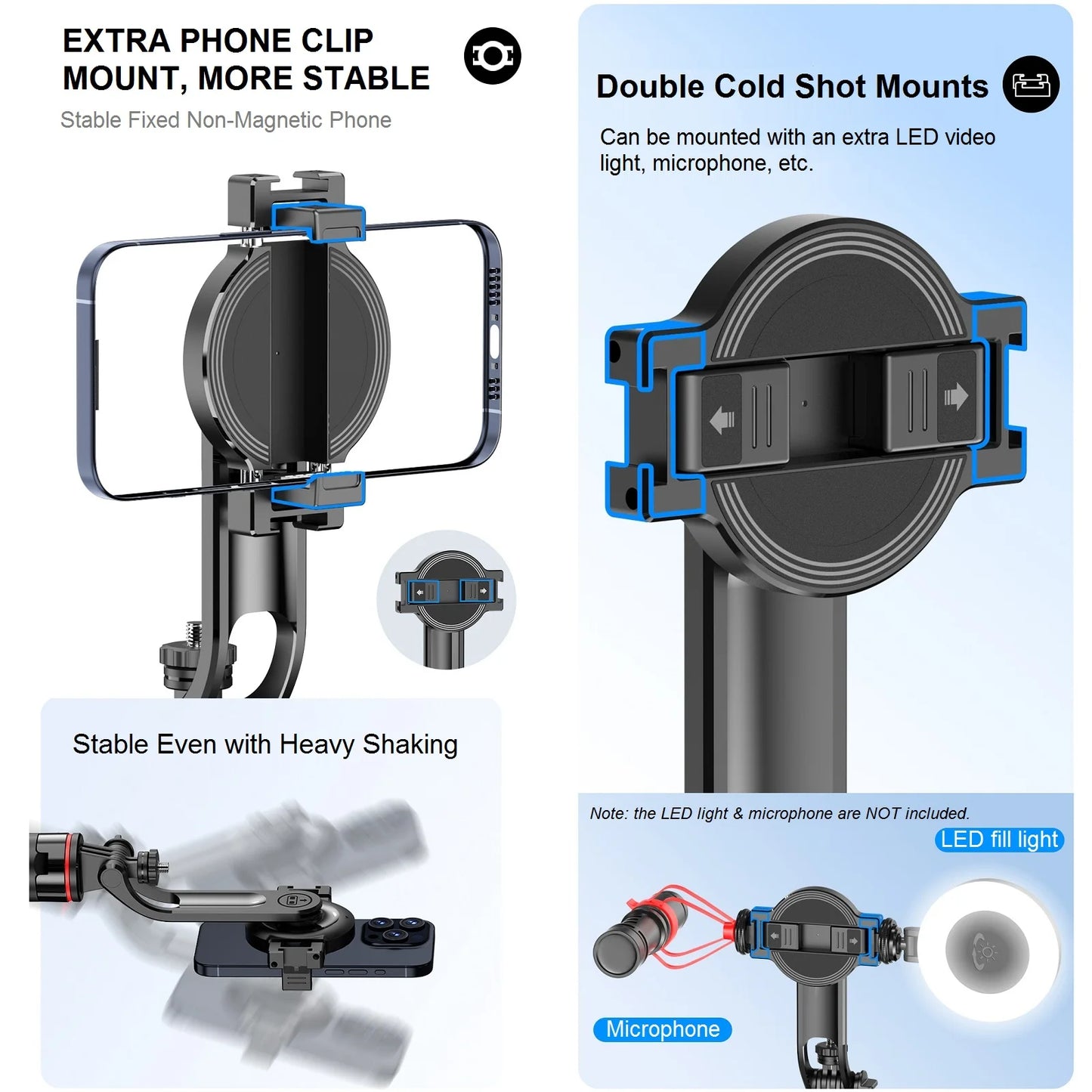 Magnetic Selfie Stick Tripod Stand for iPhone Samsung Huawei Cellphone 1.3m Extendable Magsafe Phone Tripod with Wireless Remote