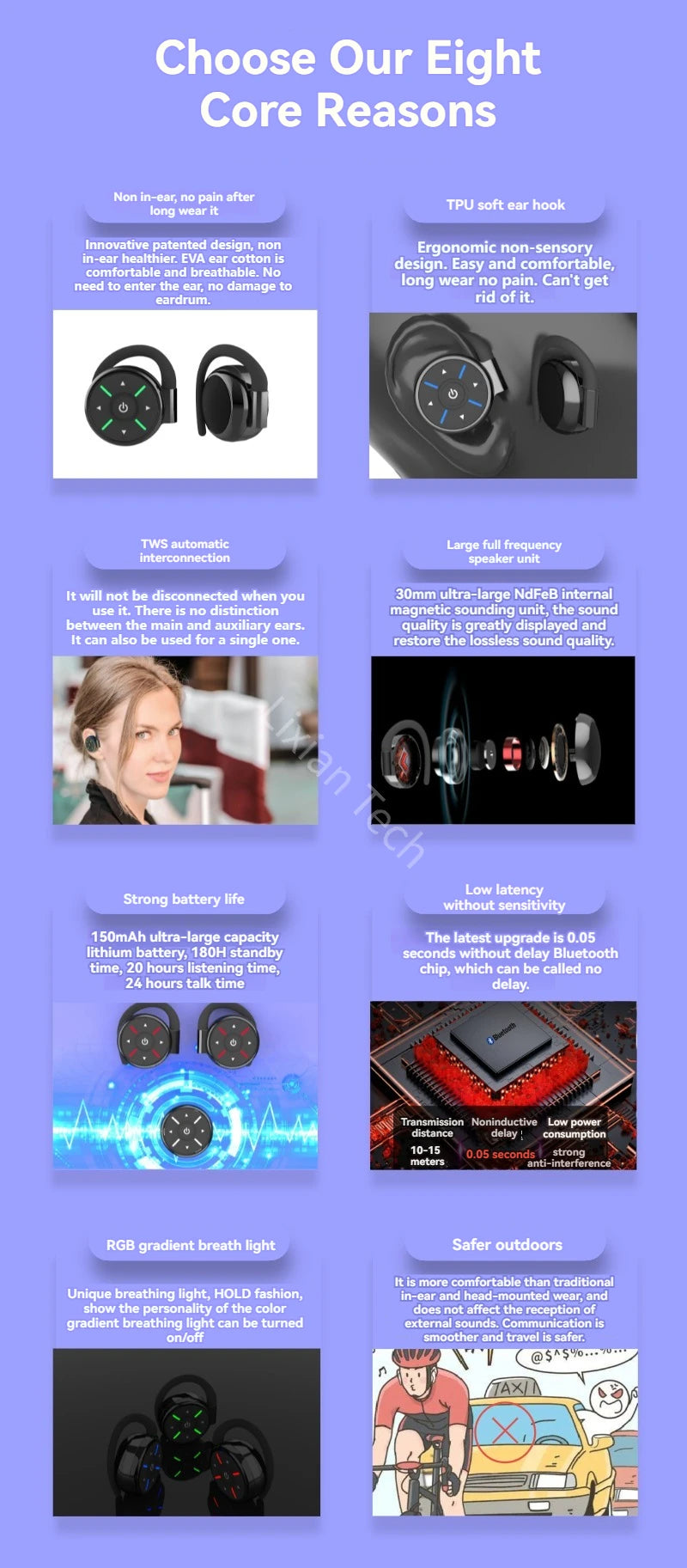 TWS Wireless Earphones Bluetooth Noise Canceling earbuds Stereo Headphones Sports Gaming Headset With Mic for Smartphones Xiaomi