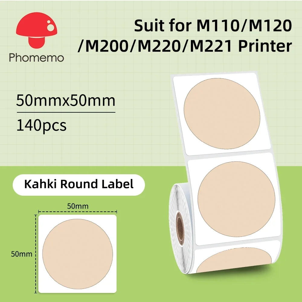 Phomemo M221 Label Printer Portable Thermal Maker Bluetooth Handheld Barcode QR Code Sticker Paper Rolls Labeller White 75mm Tag