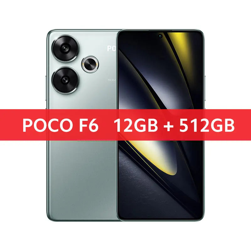 World Premiere POCO F6 Smartphone Global Version Snapdragon®8s Gen 3 NFC 120Hz Flow AMOLED 90W Turbo Charging 5000mAh Battery