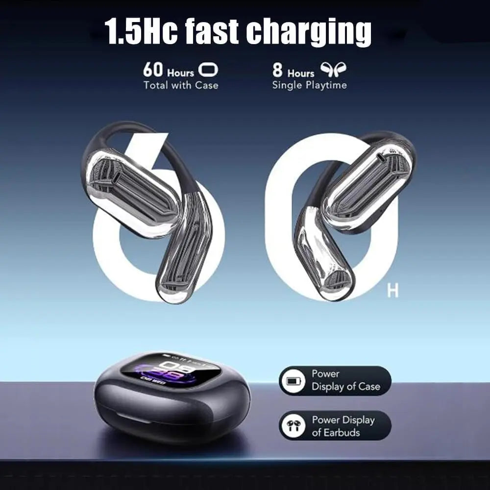 UYUXIO AI Translating Earbuds Real Time with 144 Languages Translation Earphone with Touch LCD Screen OWS Headphone Ear Buds