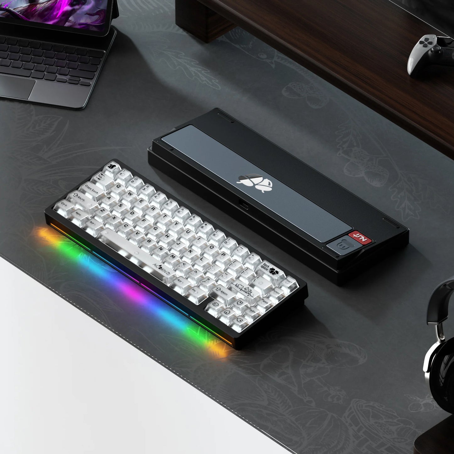 Lucky65 V2 NUT65 Sugar65 Weikav Lucky 65keys Mechanical Keyboard Aluminum 3-Mode Rgb Hot Swappable Custom Wired Gaming Keyboard