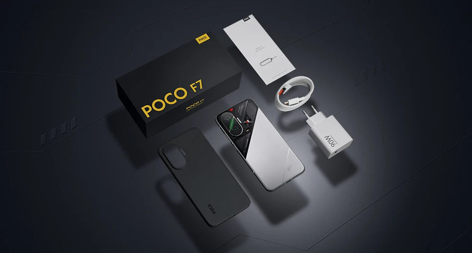 Newest POCO F7 Smartphone 256GB 512GB Snapdragon® 8s Gen 4 6.83" 1.5K AMOLED Display 6500mAh 50MP Main Camera With OlS lP68 NFC