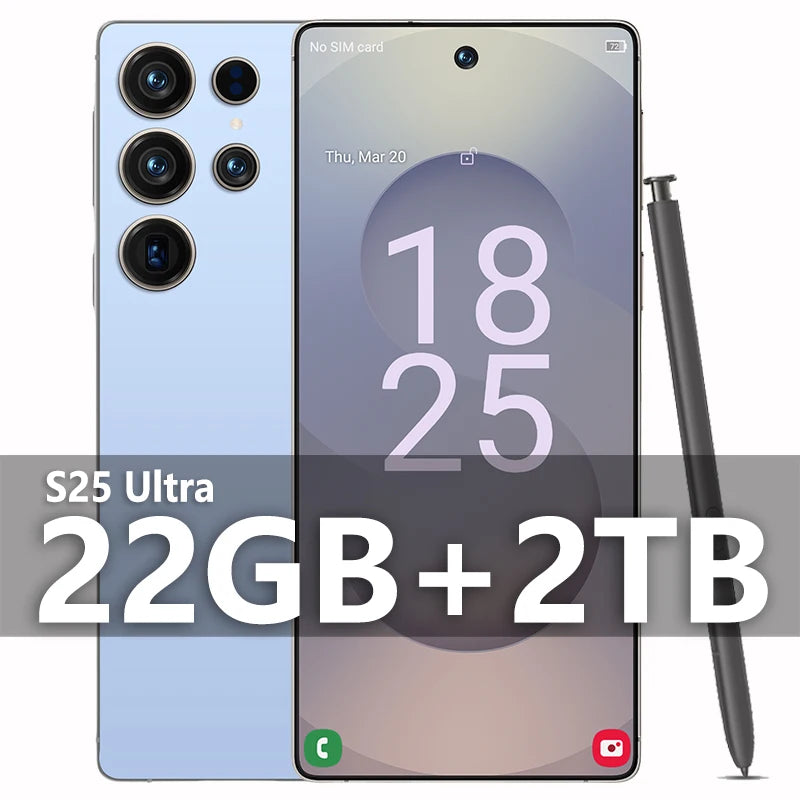 2025 Original S25 ultra Pad Tablet PC 7.3 inch HD 4K Android 13 22GB+2TB 8000mAh Battery 4G 5G Dual Sim Card GPS Google Tab