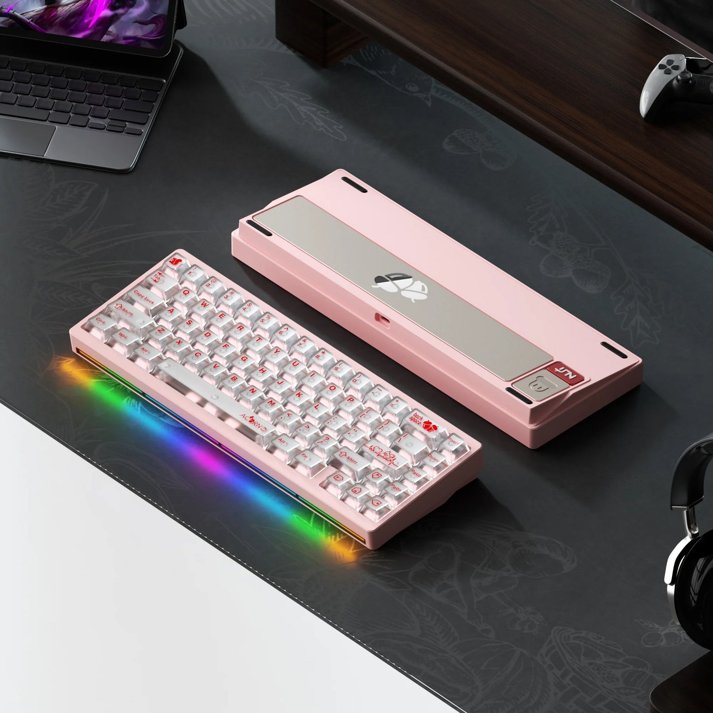 Lucky65 V2 NUT65 Sugar65 Weikav Lucky 65keys Mechanical Keyboard Aluminum 3-Mode Rgb Hot Swappable Custom Wired Gaming Keyboard