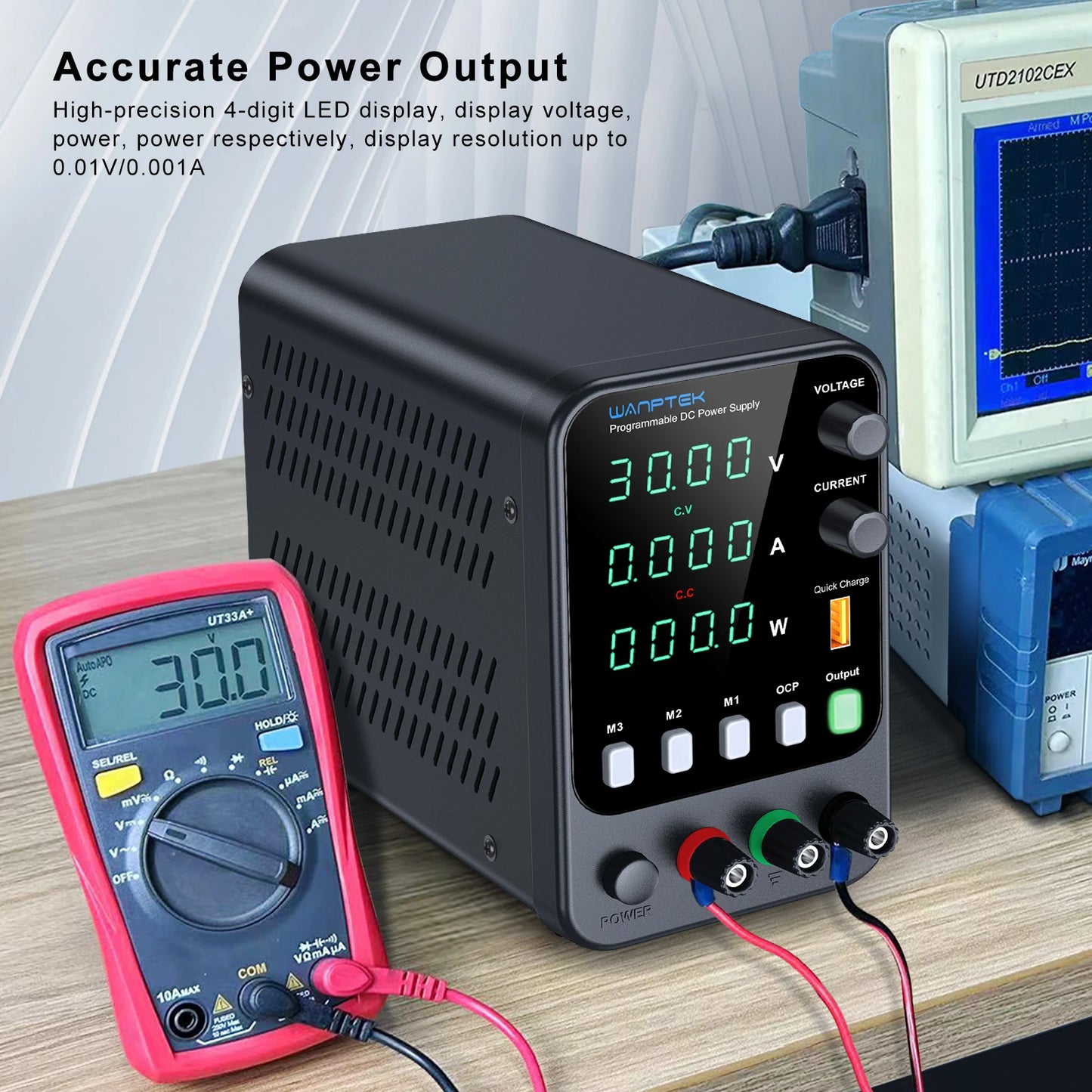 Wanptek Laboratory Power Supply Adjustable 30V 60V 120V For Phone Repair Regulated Lab Bench DC Power Supplies