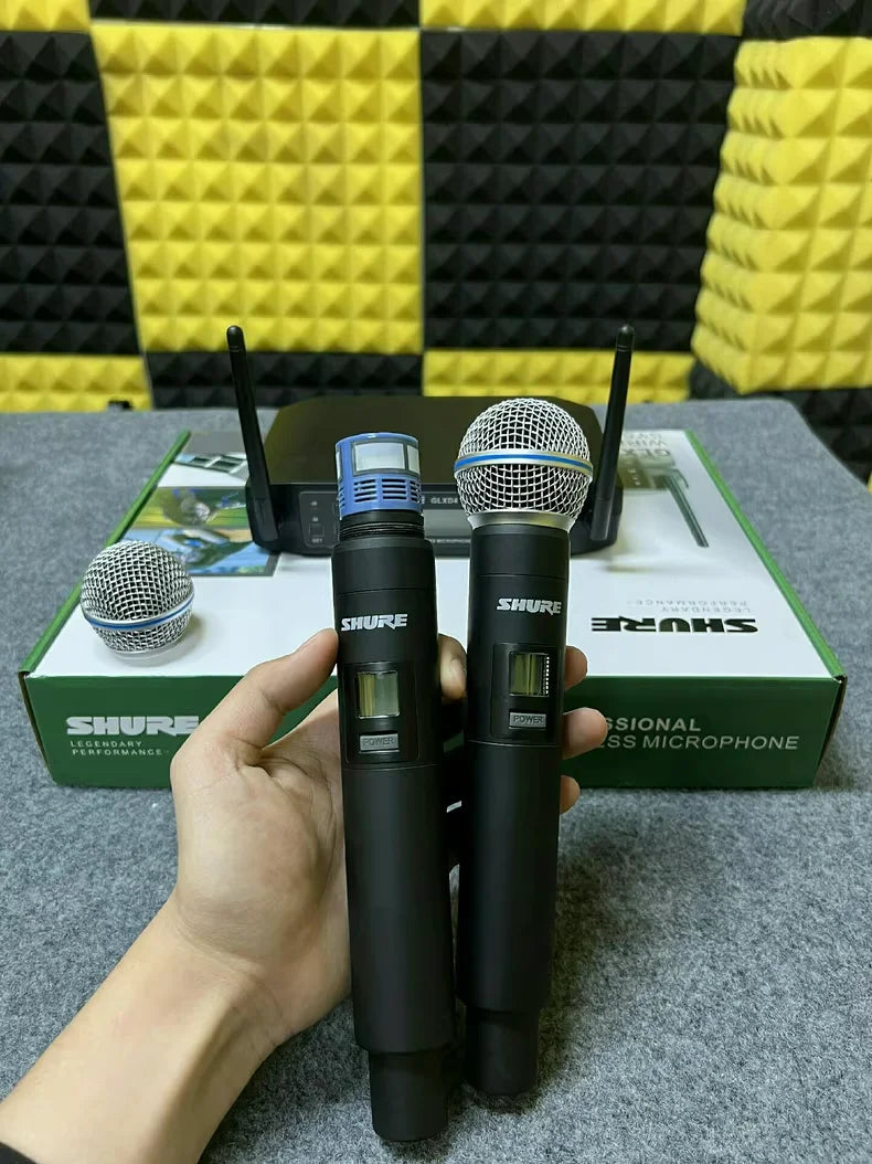 Shure GLXD4 Beta 58a UHF Wireless Microphone System Professional Handheld Dynamic Speaker for Stage Sing Voice Party