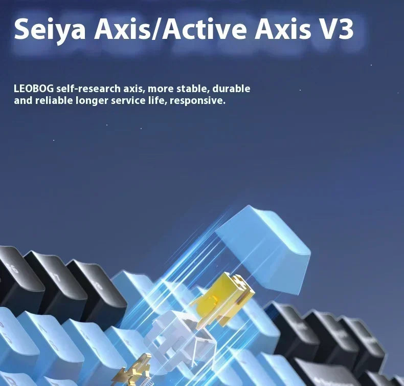 LEOBOG Hi86 Mechanical Keyboard Three-mode Aluminum Alloy Hot-Swap RGB Light Gasket Game Keyboard Customized Esports Accessories