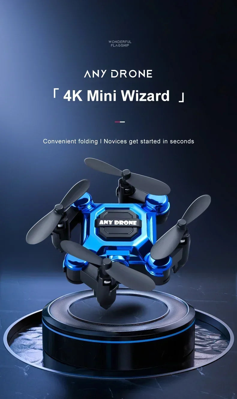 802 Mini Drone 4K 1080P HD Camera WiFi Fpv Air Pressure Altitude Hold Professional Foldable Quadcopter RC Drone Kid Toys GIft