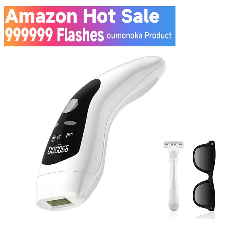 999999 Flashes 3-in-1 IPL Laser Epilator for Women Home Use Devices Electric Hair Removal Painless Machine Bikini Dropshipping