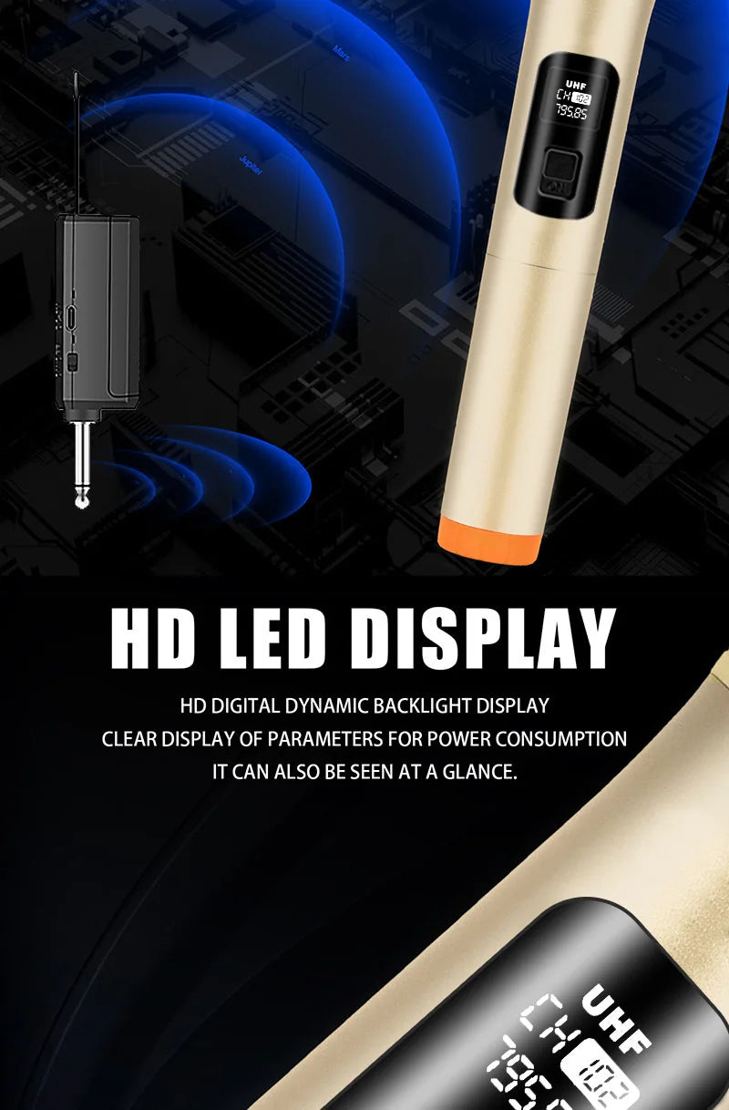 Xiaomi Wireless Microphone 2.4G UHF Fixed Frequency 2 Channels Handheld Micphone For Live Party Karaoke Professional Meeting