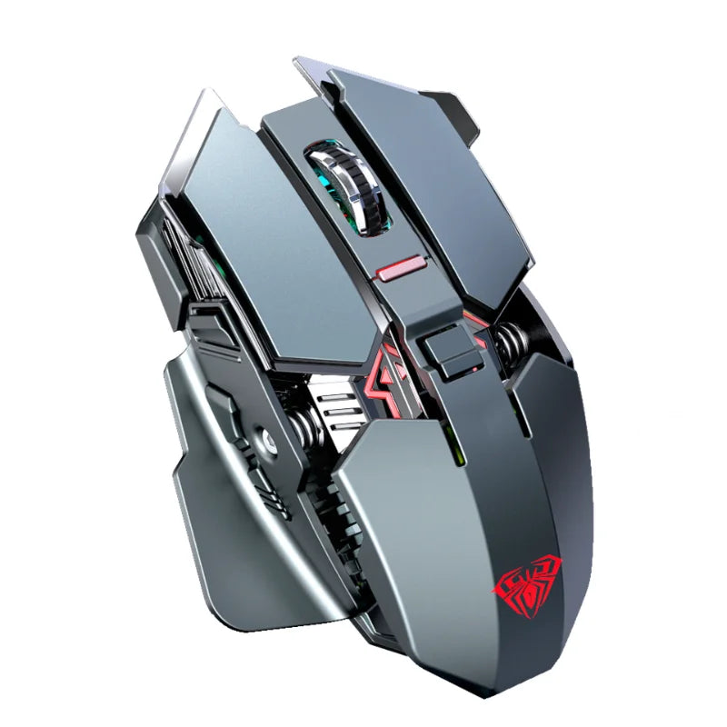 2025 New SC300 Wireless 2.4G Gaming Mouse RGB 3200dpi Rechargeable Silent Mechanical E-sports Mouse for Desktop Computer Laptop