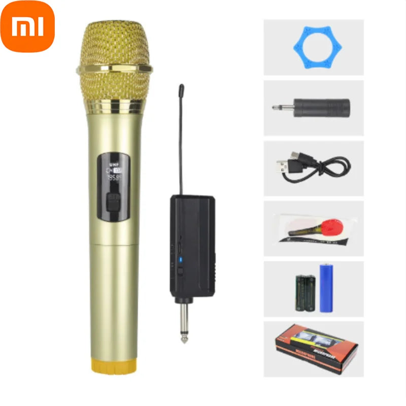 Xiaomi Wireless Microphone 2.4G UHF Fixed Frequency 2 Channels Handheld Micphone For Live Party Karaoke Professional Meeting