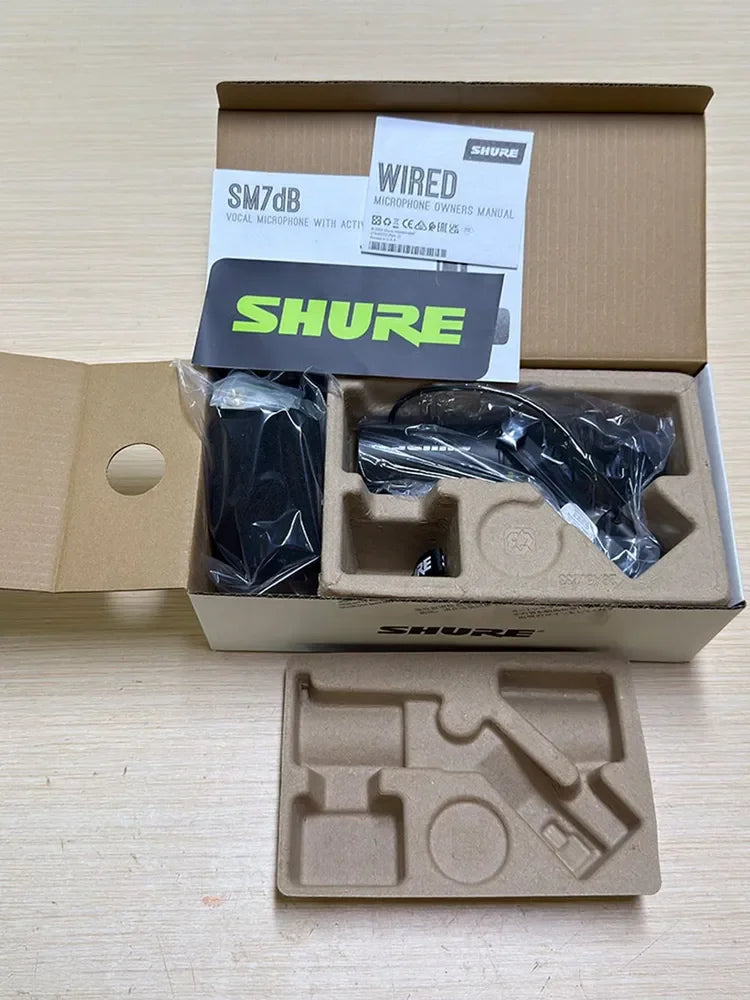 Shure SM7dB 7DB professional podcast microphone, built-in+28dB preamplifier, with optional frequency response dynamic microphone