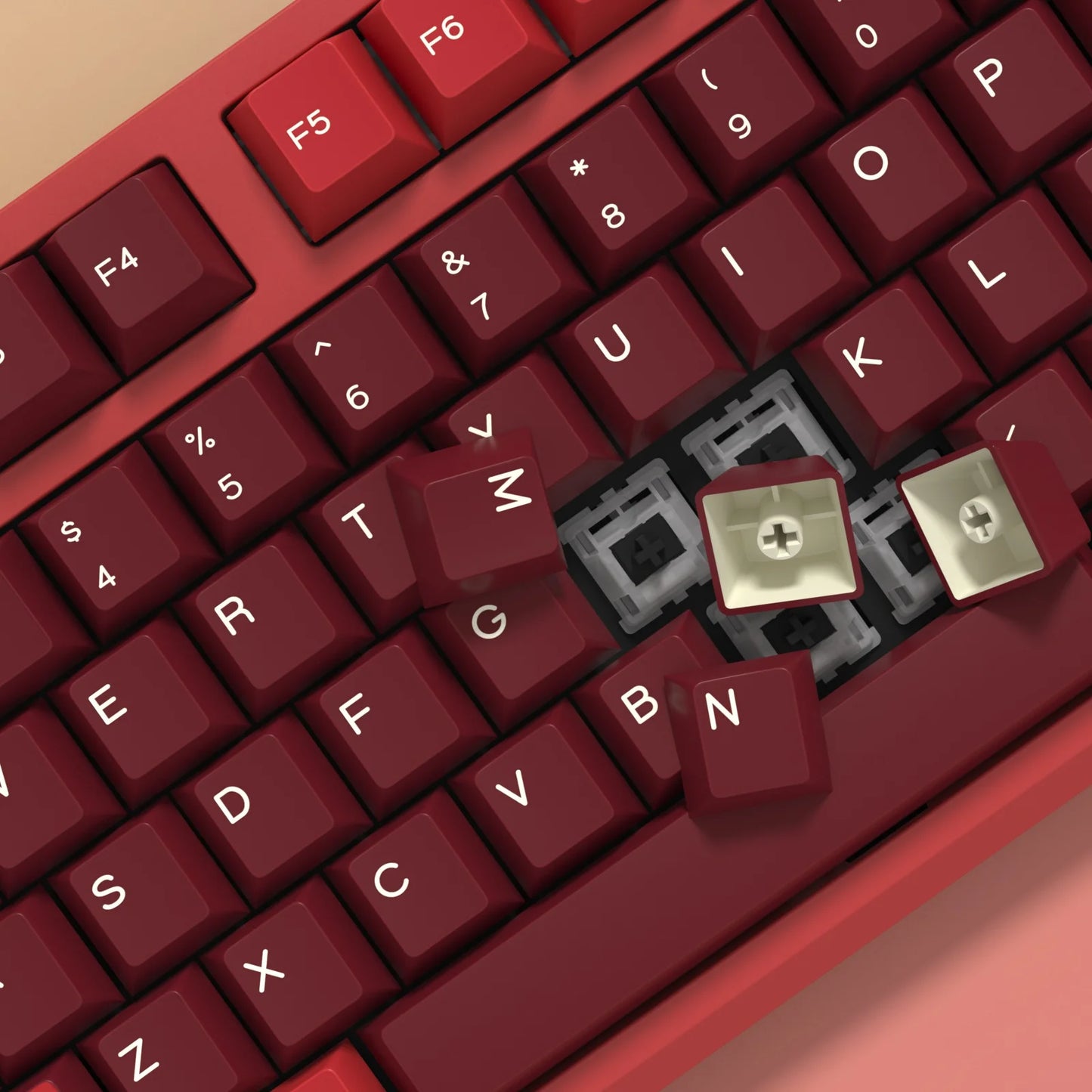 KBDiy GMK Jamon Keycap Cherry Profile Double Shot PBT ISO Keycaps For Gamer Mechanical Keyboard Kit Gaming Point Retro Key cap