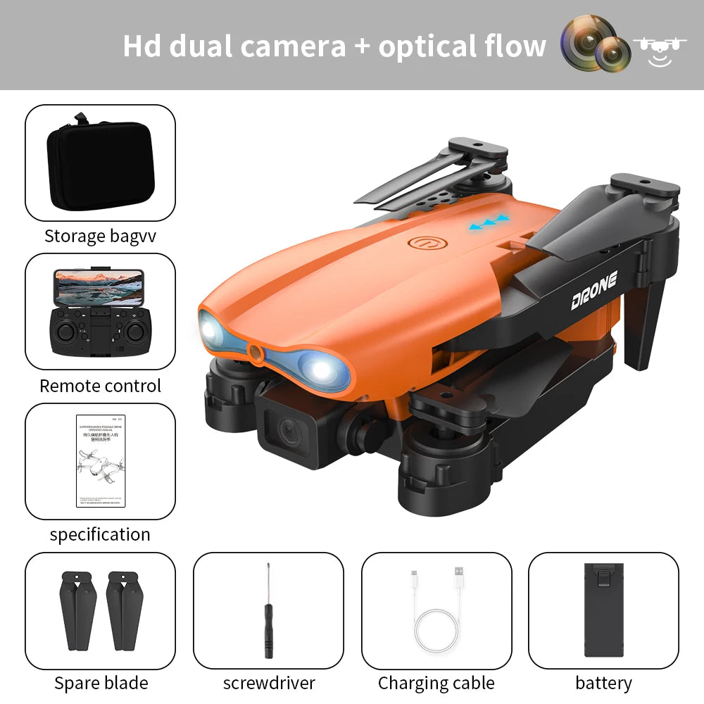E99Pro Dron with Camera Professional 4K Dual Camera WIFI Optical Flow Drone fpv Obstacle Avoidance Aerial Photography Quadcopter