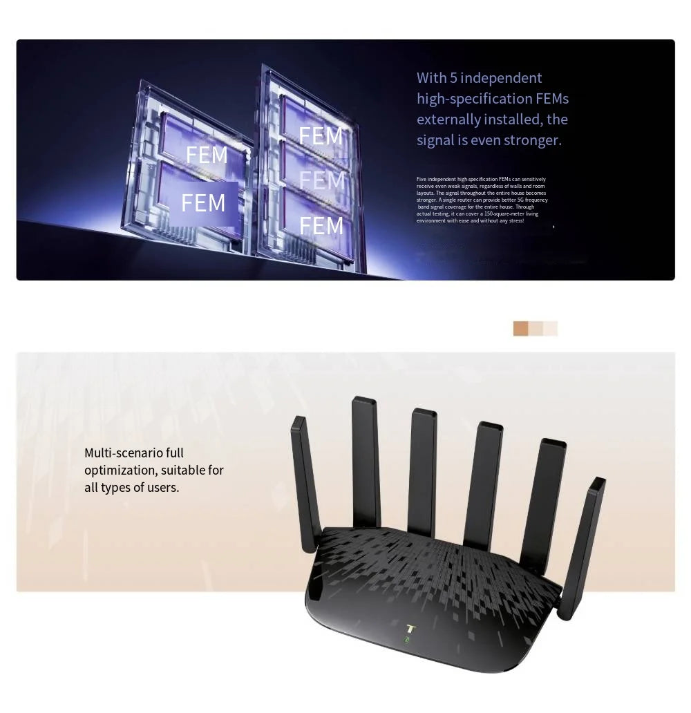 TL-7DR6430 TL-LINK BE6400 Dual-Band WiFi7 Wireless Home High Speed Powerful Through-Wall Gigabit Router Adaptive Port WAN/LAN