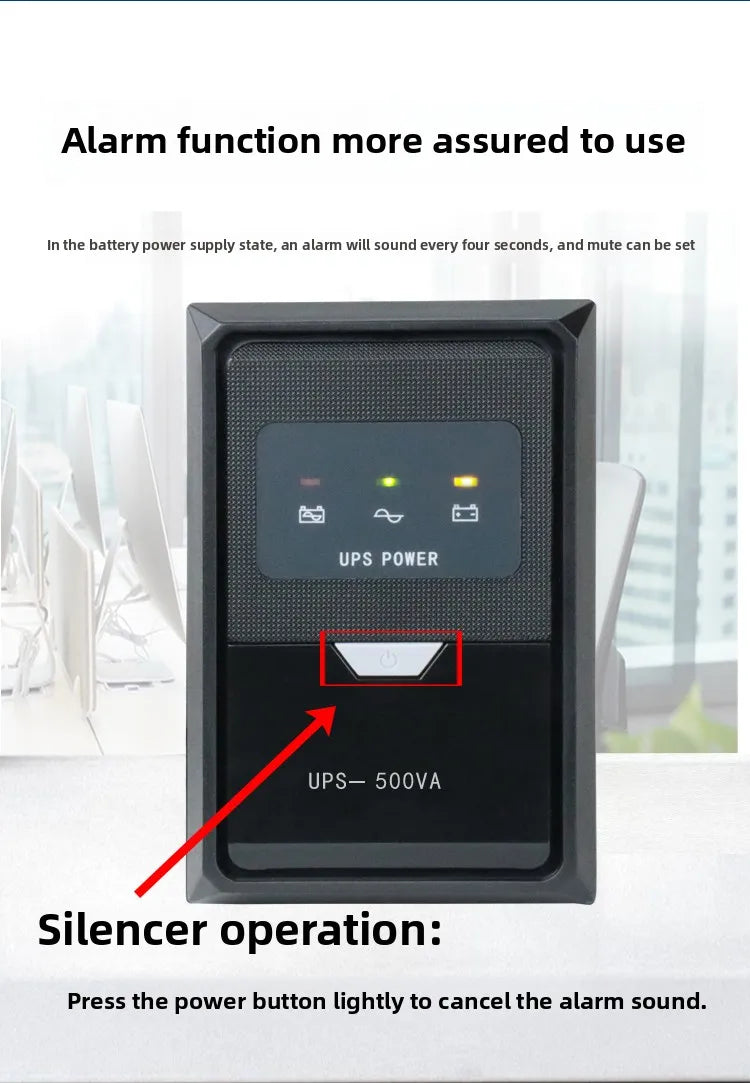 UPS uninterruptible power supply 650VA390W battery 220V home computer monitoring street lamp cat power outage backup