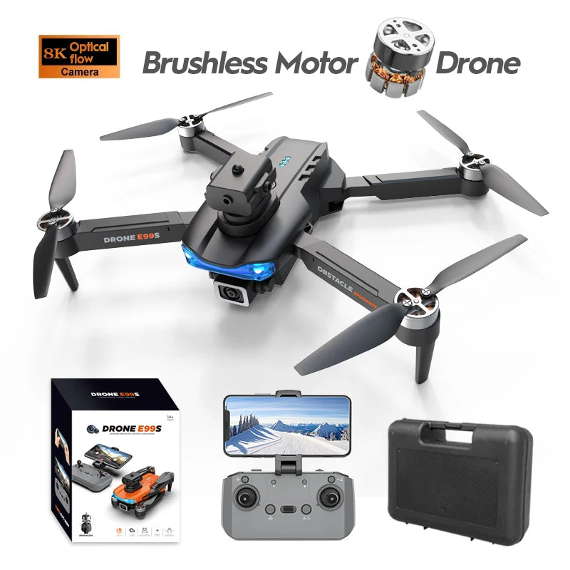 E99Pro Dron with Camera Professional 4K Dual Camera WIFI Optical Flow Drone fpv Obstacle Avoidance Aerial Photography Quadcopter