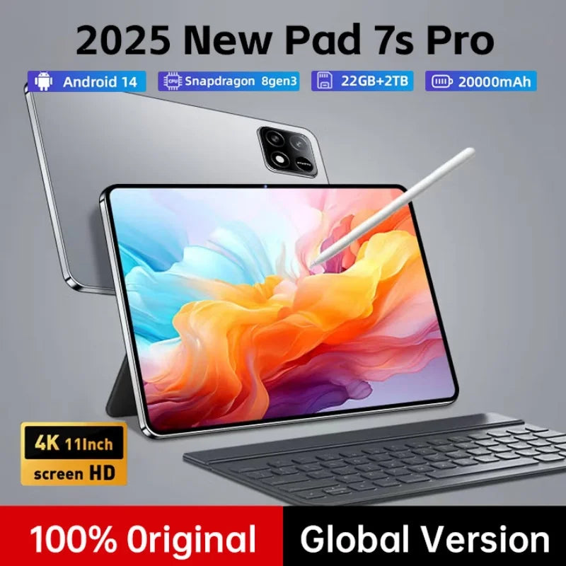 2025 Latest Global First Tablet mi Pad Android 14 Snapdragon 8Gen 3 11 inch Soft Light Screen Pad 7 Pro Ultra WiFi GPS WPS 5G PC
