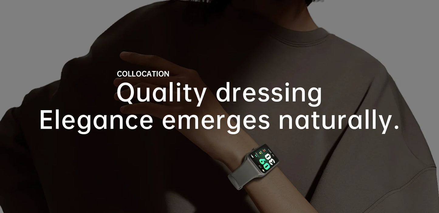 LIGE New 1.47” HD Smart Watch Women's Sports Fitness Bracelet Thermometer Health Monitor Waterproof Women Smartwatch for Xiaomi