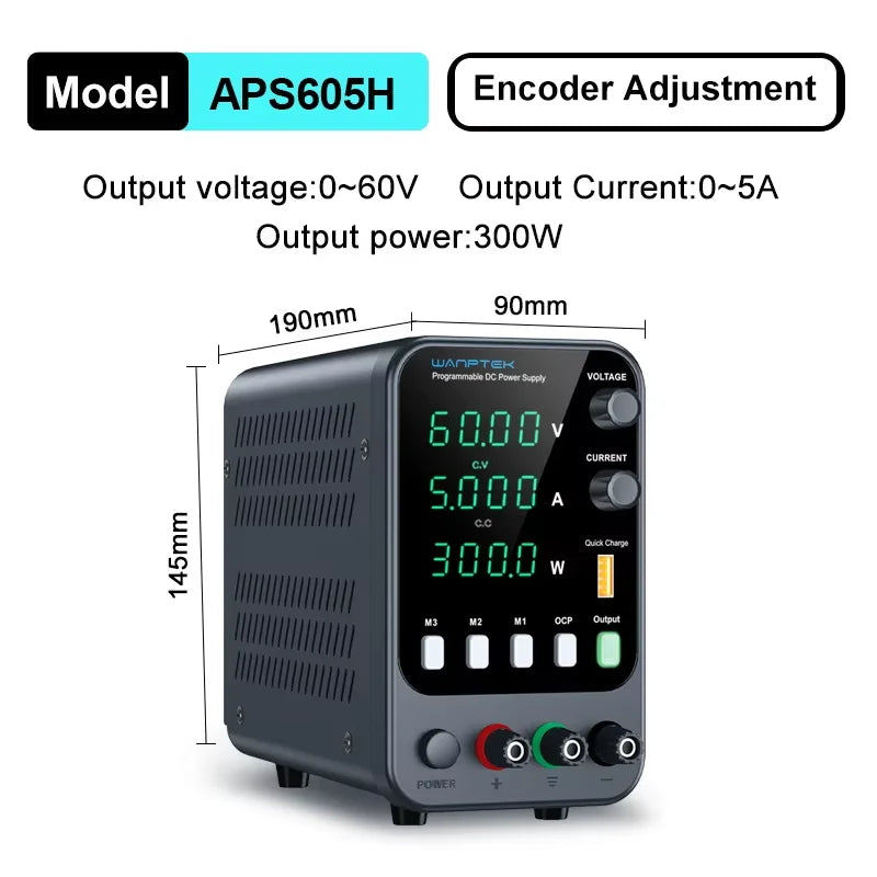 Wanptek Laboratory Power Supply Adjustable 30V 60V 120V For Phone Repair Regulated Lab Bench DC Power Supplies