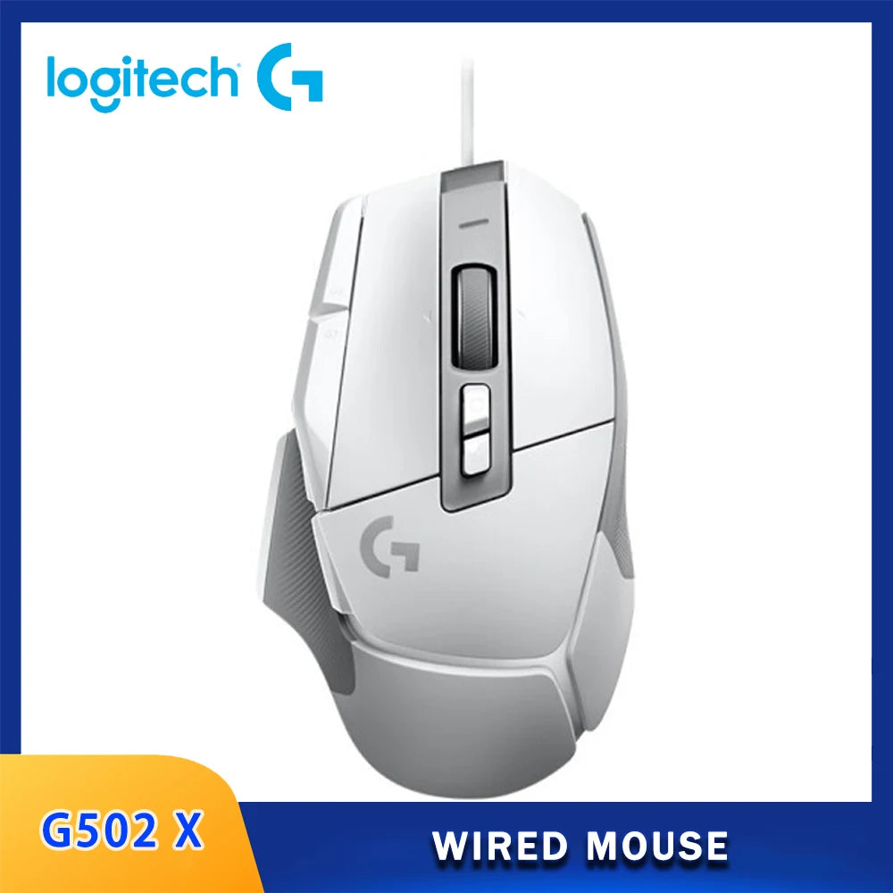 Logitech G502X Wired / LIGHTSPEED Wireless Mouse Advanced New Optical Mechanical Hybrid Microswitch HERO 25K Engine Gaming Mouse