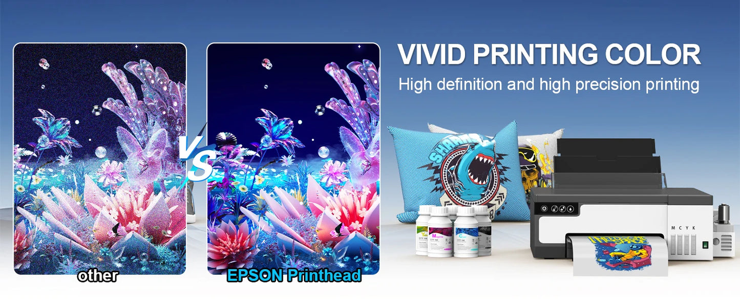 A4 A3 DTF Printer for Epson XP600 8.5/13inch impresora dtf Machine with DTF Oven Direct to Film DTF Printer for Clothes Tshirt