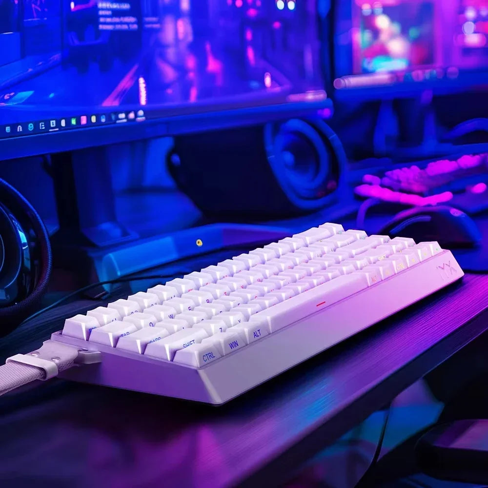 IYX MU68 Pro Mechanical Keyboard Magnetic Switch 8k RT0.04 RGB Backlit Hot Swap E-sports Gamer Keyboard Wired Aluminium Alloy