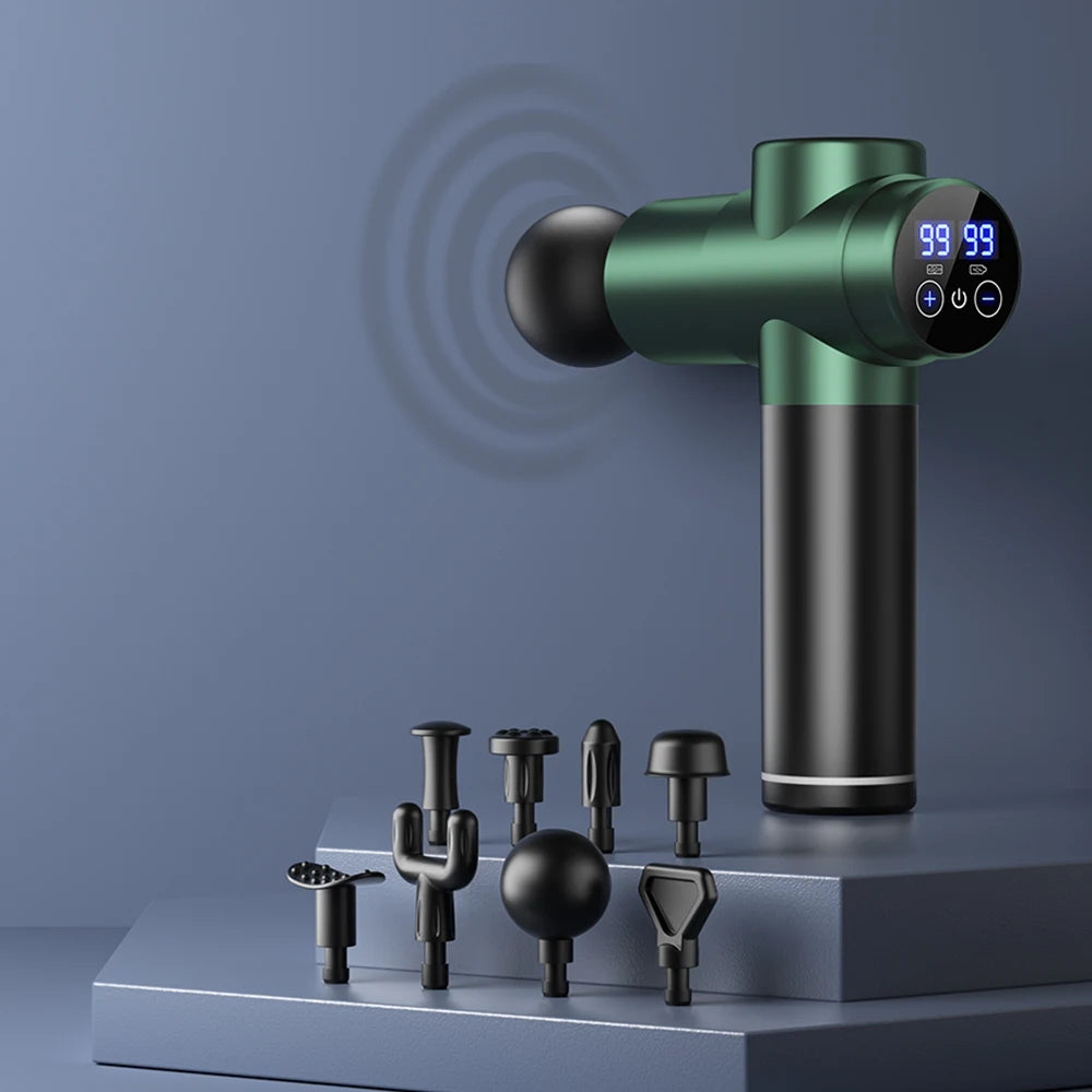 Massage Gun Muscle Relax Deep Tissue Massager Neck Massager Dynamic Vibrator Back Portable Handheld Display Fascia Gun Massage