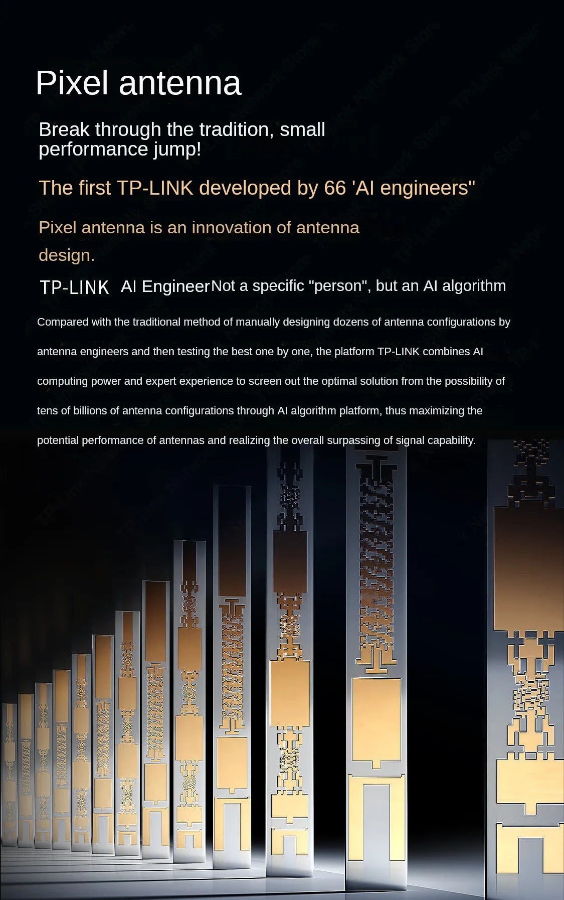 TP-Link WiFi7 AX6400 Wireless Router 6400Mbps Ultra-Fast Gigabit Router 802.11be  High-Performance Networking Home & Office