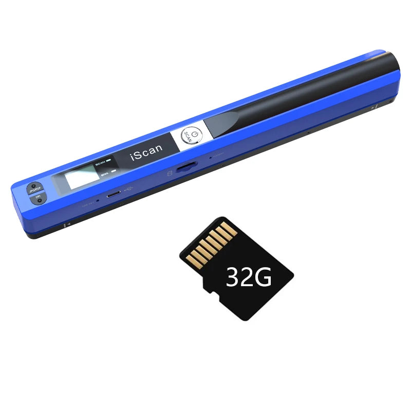 iScan Portable Handheld Scanner A4 Document Wireless Scanner for Home Business Photo Picture Receipts Scan Support JPG/PDF Keep