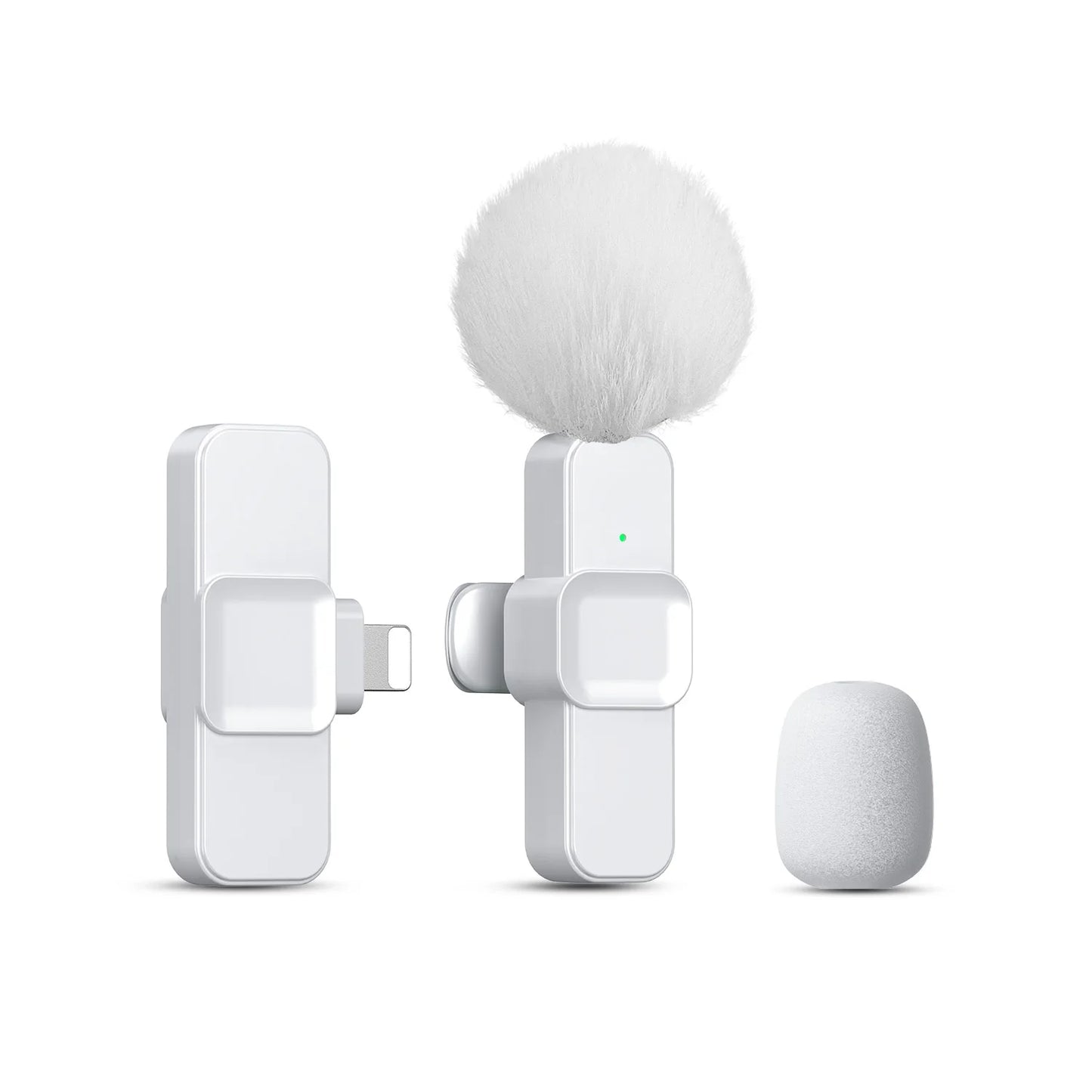 SNZIYAG K10 Wireless Lavalier Microphone Portable Audio Video Recording Mini Microphone for iPhone Android PC Live Gaming Phone