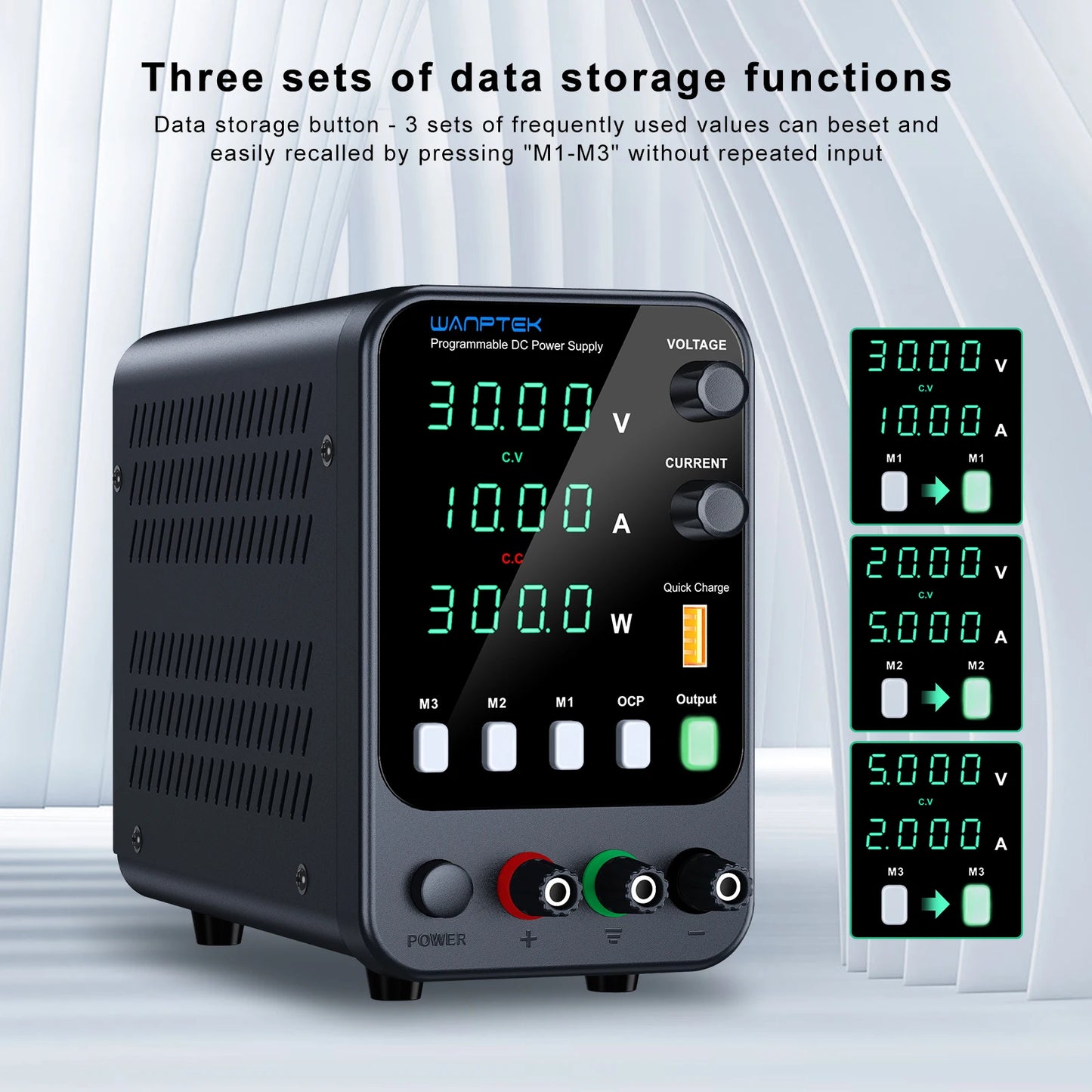 Wanptek Laboratory Power Supply Adjustable 30V 60V 120V For Phone Repair Regulated Lab Bench DC Power Supplies