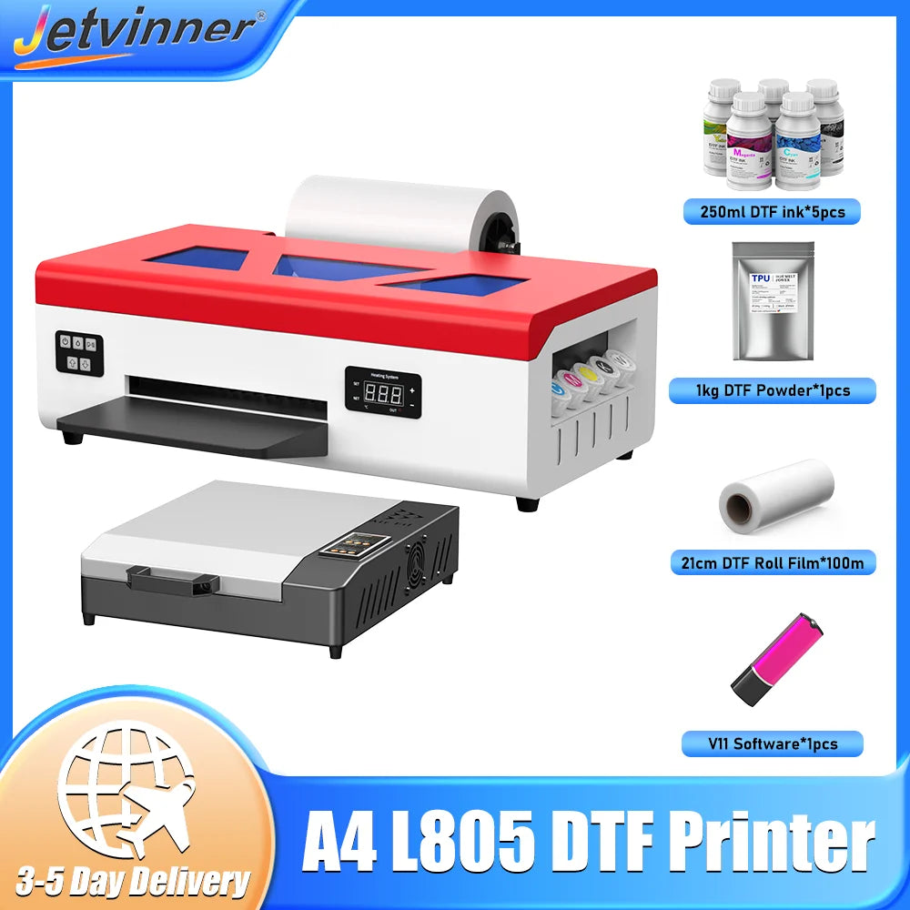 A4 DTF Printer For Epson L805 DTF Printer  Directly to Film Transfer Printer tshirt Printing Machine For Fabric Impresora dtf a4