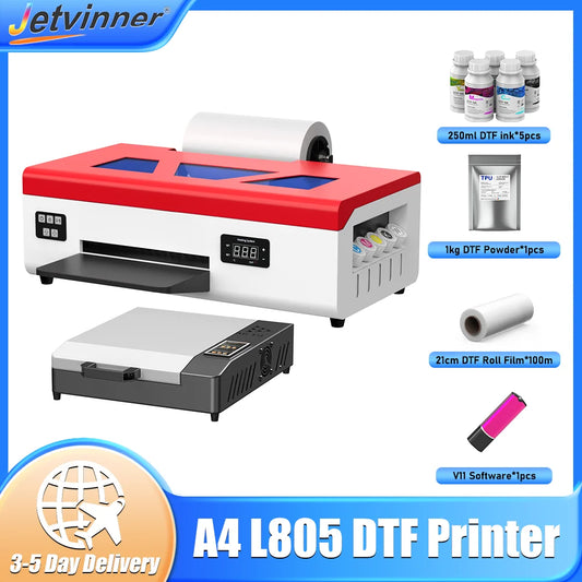 A4 DTF Printer For Epson L805 DTF Printer  Directly to Film Transfer Printer tshirt Printing Machine For Fabric Impresora dtf a4