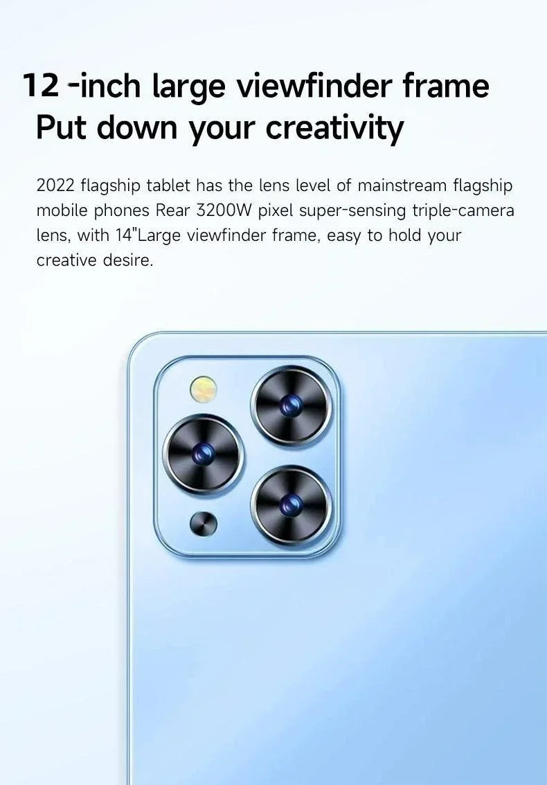 Original Tablet iPad Air Pro 12 Inch 22GB RAM 2TB ROM tablet Android 14 Core Pad Tablet PC Phone Dual Wifi tablette android 태블