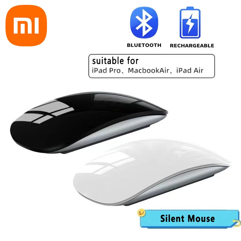 Xiaomi Wireless Charging Mouse Black Wireless Silent Rechargeable Mouse Suitable For Ipad/mac Ultra Light Typec Ergonomic Mice