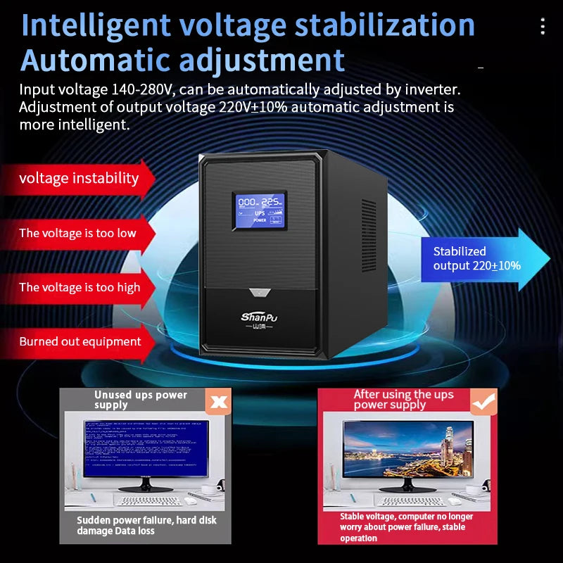 Uninterruptible Power Supply Extra Lasting Prolong Time Inside With Battery 5 Hours Backup Time Powering Security Camera Ups