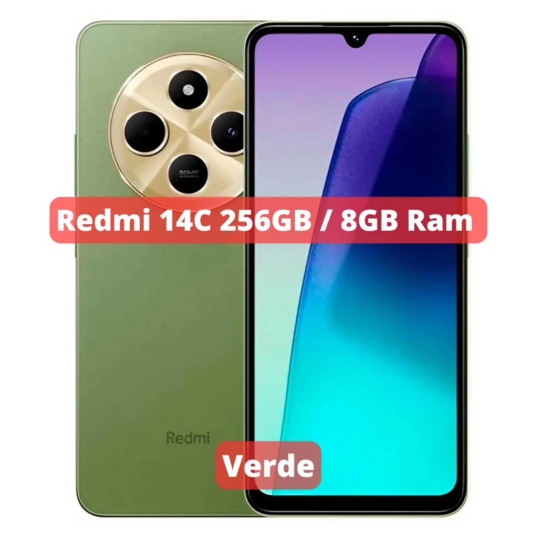 Xiaomi Redmi 14C | Câmera 50MP, Processador Helio G81-Ultra, Bateria 5160mAh, Carregamento 18W, Versão Global, Envio do Brasil