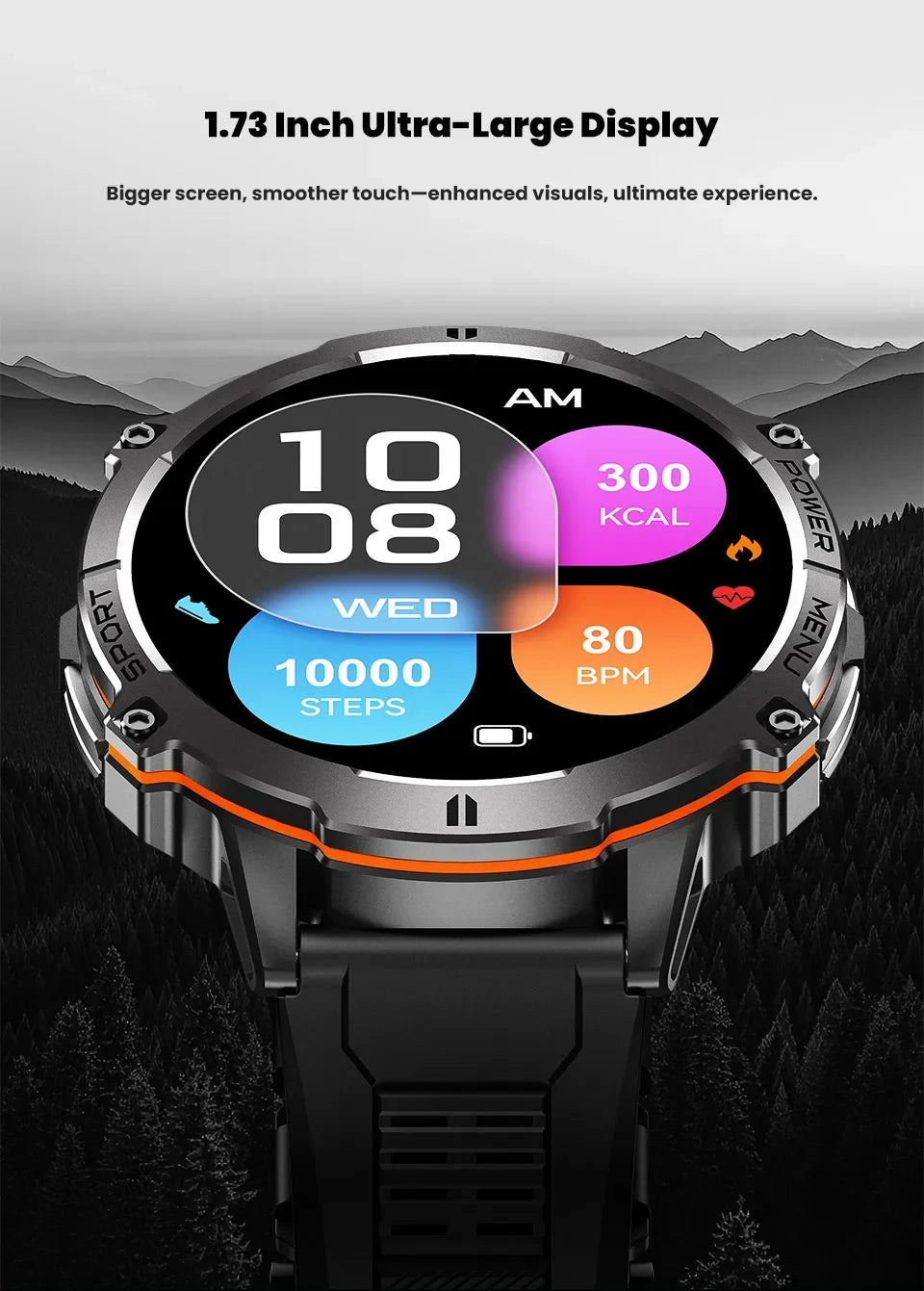 Xiaomi 2026 battery AMOLED screen Outdoor sports smartwatch men's watch compass 10ATM waterproof Bluetooth call smartwatch
